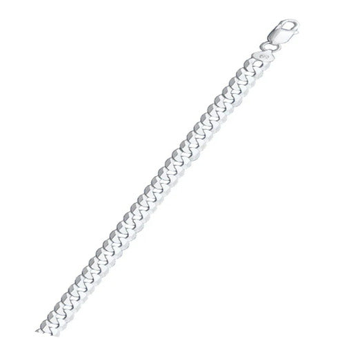 Italian Sterling Silver Flat Curb 100-4.7mm Chain