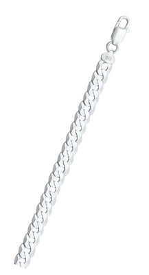 Italian Sterling Silver Flat Curb 160 Chain