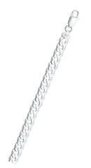 Italian Sterling Silver Flat Curb 160 Chain