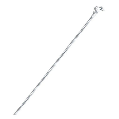 Italian Sterling Silver Curb 050-1.7mm Chain