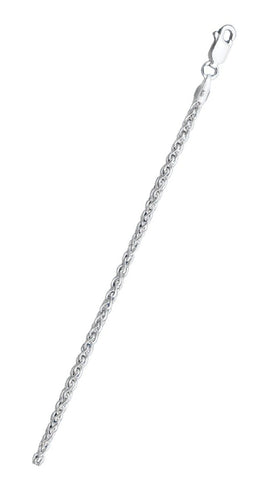 Italian Sterling Silver Wheat 060 Chain