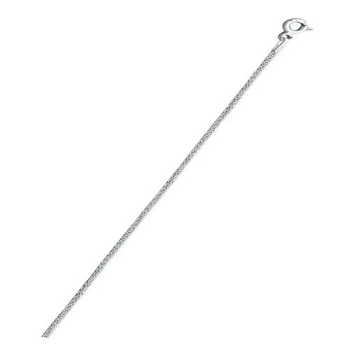 Italian Sterling Silver Wheat 025-1mm Chain
