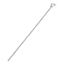 Load image into Gallery viewer, Italian Sterling Silver Wheat 025-1mm Chain