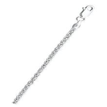 Load image into Gallery viewer, Italian Sterling Silver Wheat 080 Chain