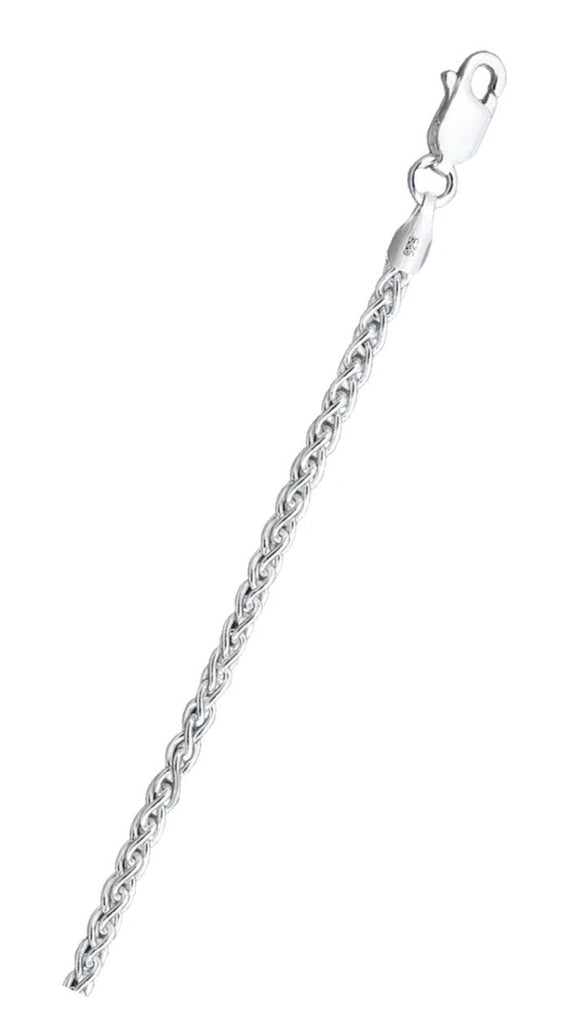 Italian Sterling Silver Wheat 080 Chain