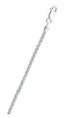 Italian Sterling Silver Wheat 080 Chain