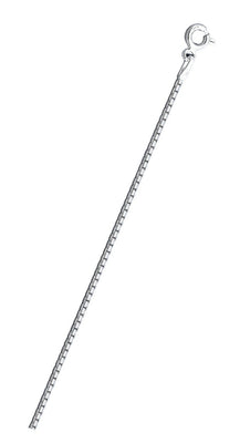 Sterling Silver Diamond Cut Box 8L 024 Spring Lock Chain