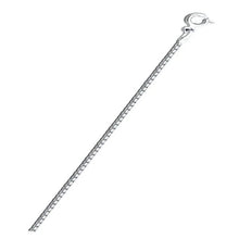 Load image into Gallery viewer, Sterling Silver Diamond Cut Box 8L 024 Spring Lock Chain