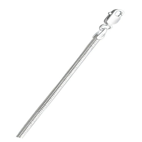 Italian Sterling Silver Snake 080 Chain