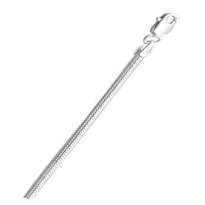 Italian Sterling Silver Snake 080 Chain