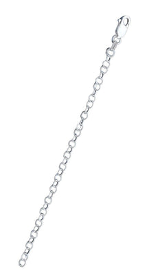 Sterling Silver Round Rolo 3.4mm Chain