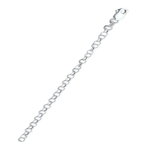 Sterling Silver Round Rolo 3.4mm Chain