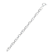Load image into Gallery viewer, Sterling Silver Round Wire Oval Rolo 3.6mm Chain