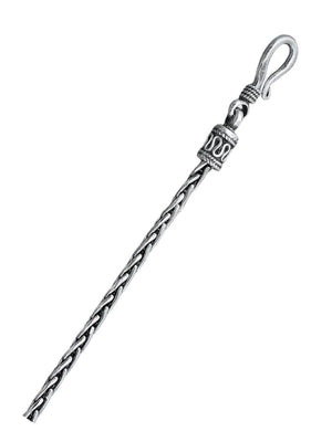 Sterling Silver Oxidized Wheat Bali Necklace