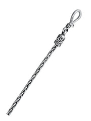 Sterling Silver Oxidized Wheat 2.5mm Bali Necklace