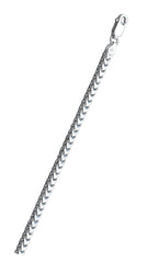 Italian Sterling Silver Rhodium Plated Franco 080 Chain