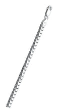 Load image into Gallery viewer, Italian Sterling Silver Rhodium Plated Franco 100 Chain