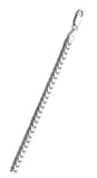 Italian Sterling Silver Rhodium Plated Franco 100 Chain