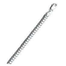 Load image into Gallery viewer, Italian Sterling Silver Rhodium Plated Franco 100 Chain