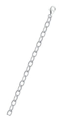 Sterling Silver Rhodium Plated 5mm Cable Chain