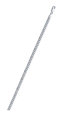 Italian Sterling Silver Round Curb 100 Chain
