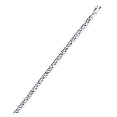 Italian Sterling Silver Round Curb 100 Chain
