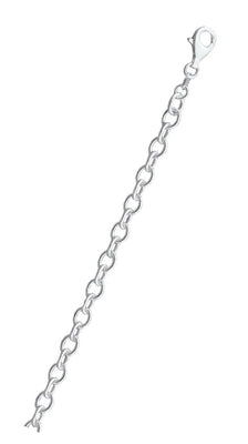 Sterling Silver Oval Rolo 120 Chain