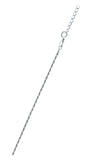 Sterling Silver Rhodium Plated Rope Chain