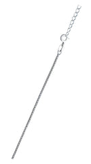 Sterling Silver Rhodium Plated Popcorn Chain