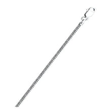 Load image into Gallery viewer, Italian Sterling Silver Rhodium Plated Diamond Cut Chain