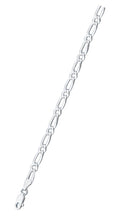 Load image into Gallery viewer, Italian Sterling Silver Figaro 1+1 120 Chain
