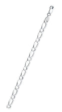 Load image into Gallery viewer, Italian Sterling Silver Figaro 1+1 150 Chain