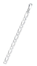 Load image into Gallery viewer, Italian Sterling Silver Figaro 1+1 180 Chain