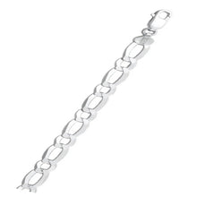 Load image into Gallery viewer, Italian Sterling Silver Figaro 1+1 200 Chain