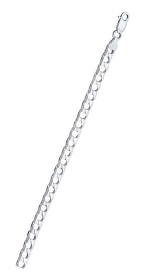 Italian Sterling Silver Square Curb 180 Chain