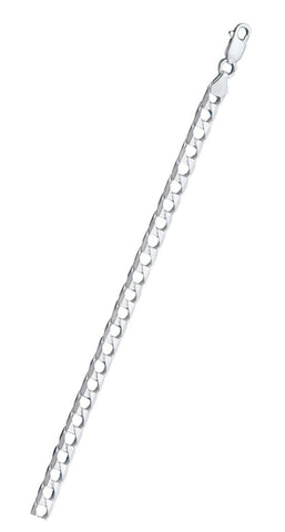Italian Sterling Silver Square Curb 180 Chain