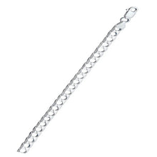 Load image into Gallery viewer, Italian Sterling Silver Square Curb 180 Chain