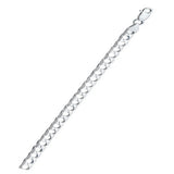 Italian Sterling Silver Square Curb 180 Chain