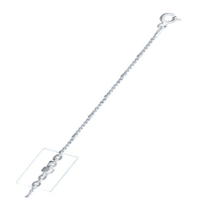 Sterling Silver Anti Tarnish 030 Diamond Cut Beads Chain