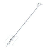 Sterling Silver Anti Tarnish 030 Diamond Cut Beads Chain