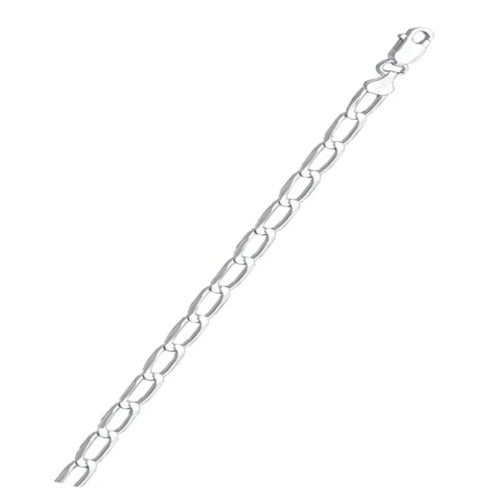 Sterling Silver Polished Long Curb 120 Chain