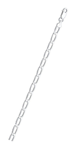 Sterling Silver Polished Long Curb 120 Chain