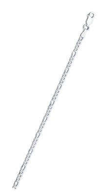 Sterling Silver Flat Figaro 080 Chain