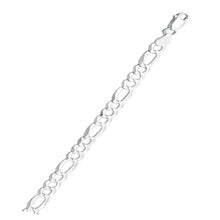 Load image into Gallery viewer, Sterling Silver Super Flat Figaro 150-5.8MM Chain