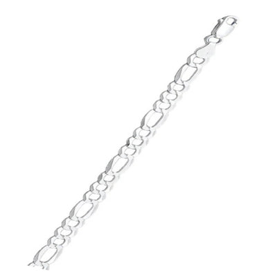 Sterling Silver Super Flat Figaro 150-5.8MM Chain