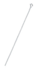Sterling Silver Flat Marina 040-1.5mm Chain, Length 18