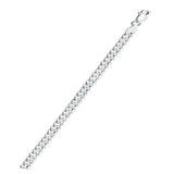 Sterling Silver Super Flat Concave Curb 100-4.2mm Chain