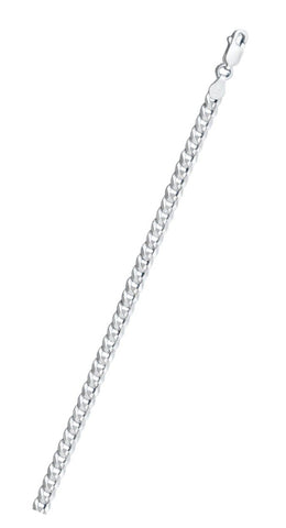 Sterling Silver Super Flat Concave Curb 100 Chain