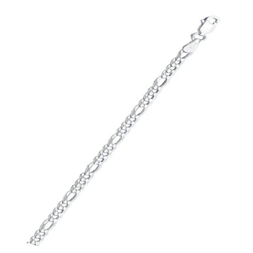 Sterling Silver Flat Figaro 100 Chain
