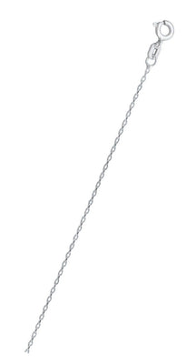 Sterling Silver Flat Oval Cable 015 Chain